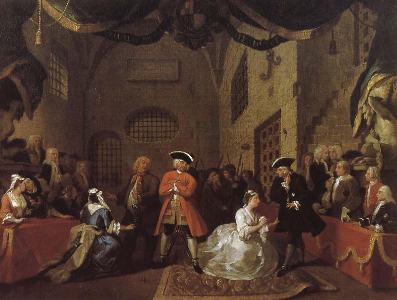 William Hogarth Beggar s opera Sweden oil painting art